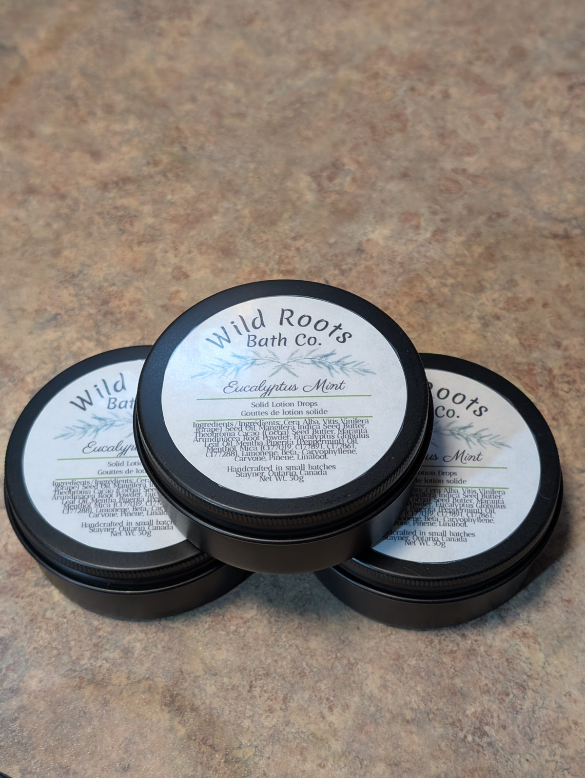 Eucalyptus Mint Solid Lotion Drops