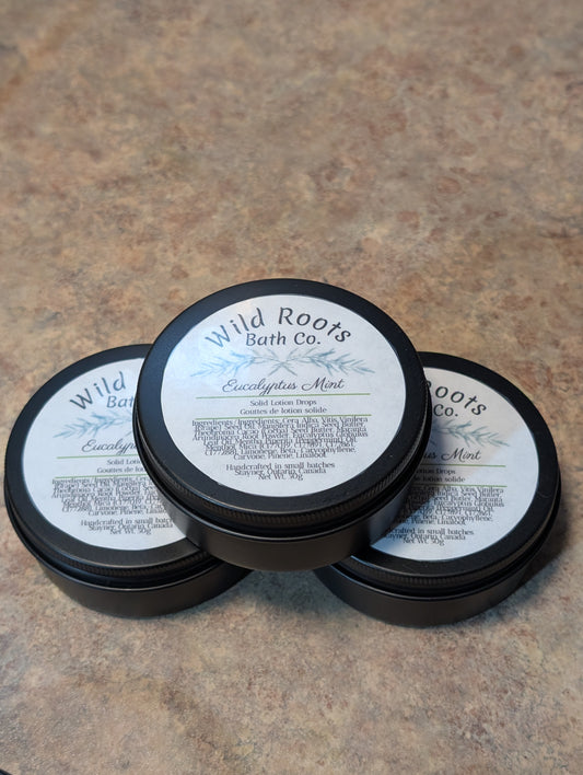 Eucalyptus Mint Solid Lotion Drops