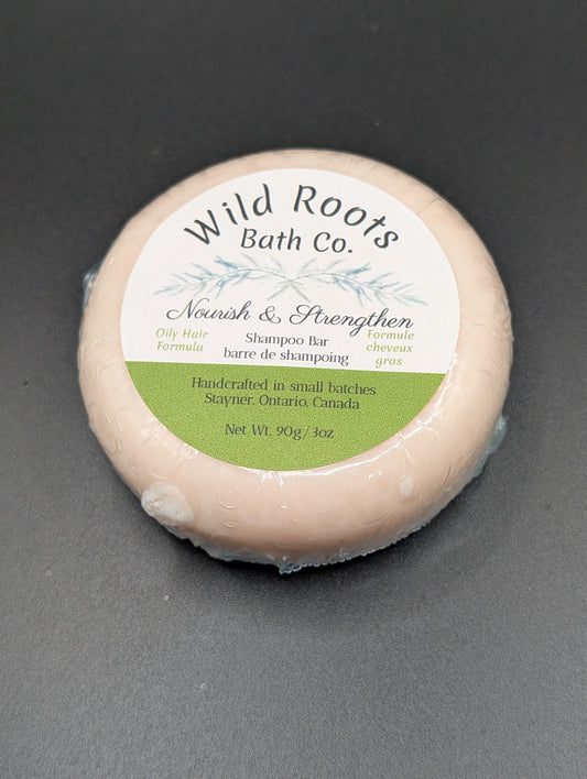 Nourish & Strengthen Shampoo Bar – Oily Hair Formula