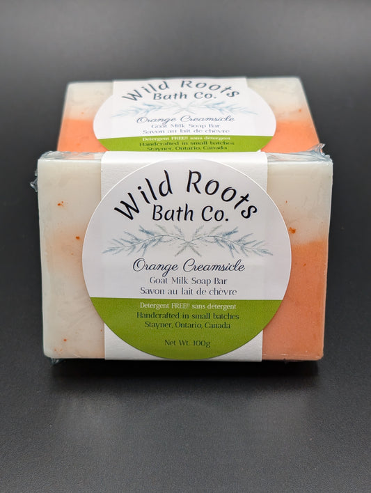 Orange Creamsicle Goat Milk Soap Bar